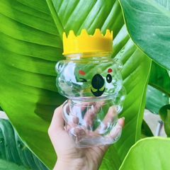 Bành 60 hũ nhựa PET 500ml hình Gấu Túi Koala  - Hũ đựng bánh kẹo, đồ ăn, nước trái cây, Trà sữa