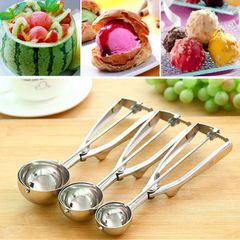Dụng Cụ Múc Kem , Muỗng Xúc Kem Đa Năng Bằng Thép Không Gỉ 5cm