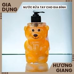 Nước rửa tay cho mẹ và bé chai gấu 450ml - Xà phòng rửa tay chai gấu dễ thương