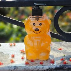 Nước rửa tay 450ml-Xà phòng rửa tay cho quán ăn, quán trà sữa chai gấu dễ thương - Mùi cam,dâu,Xmen