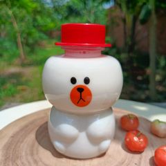 Chai Nhựa PET 350ml Gấu Nâu | Chai Nhựa 350ml Gấu | Chai Nhựa đựng trà sữa ,nước ép |Chai nhựa đựng kẹo bánh