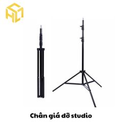 Chân Tripod Hợp Kim Nhôm/Inox Chiều Cao 2m1 | chân giá đỡ thiết bi studio