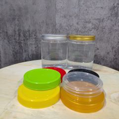 Combo 12 hũ nhựa PET 650ml ,Cổ 86mm kèm nắp nhôm, nắp nhựa. Hũ trong, cứng cáp đựng thực phẩm