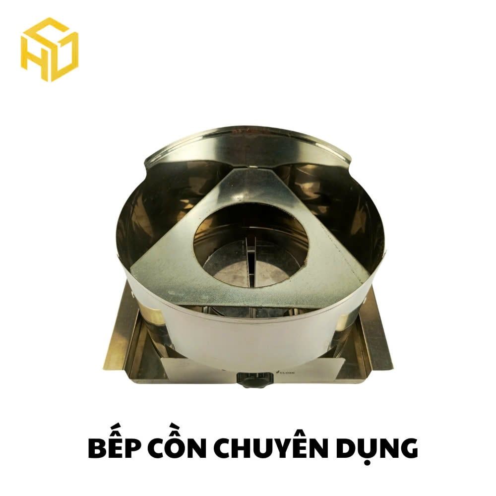 Bếp Cồn Inox Có Chắn Gió, Hạn chế cay mắt -Bếp cồn chuyên dụng giúp tiết kiệm nhiên liệu cho quán ăn
