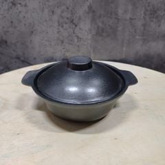 Nồi kho quẹt chất liệu nhôm đúc nguyên khối nắp nhôm size nhỏ mẫu cầm vừa tay siêu bền không lo vỡ