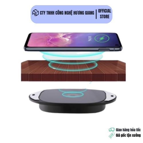 Sạc Không Dây Xuyên Mặt Bàn - Sạc không dây sạc qua mọi bề mặt trừ kim loại - PKNT-013