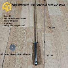 Xiên nướng thịt chả, xiên nướng chim cút, gà vịt, cá lóc dùng lò quay tự động, đầy đủ mã cán inox