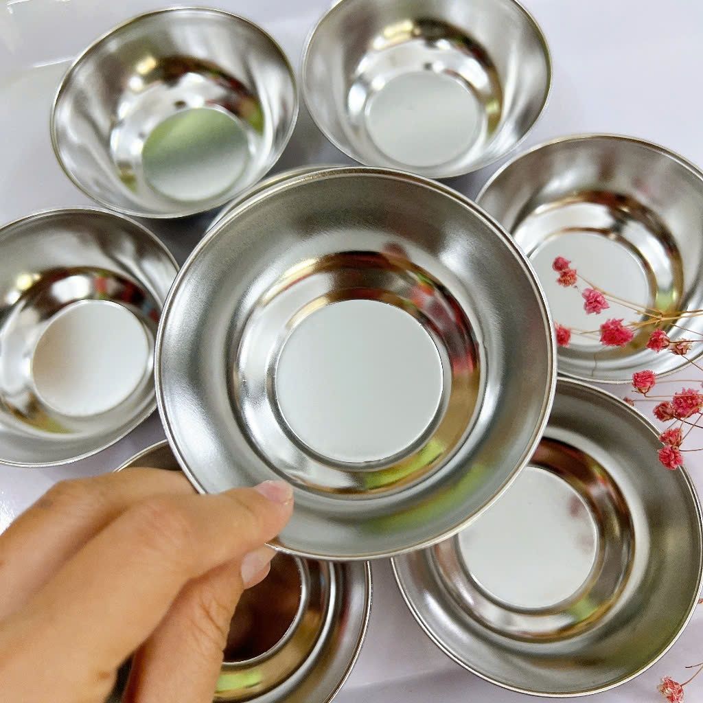 Chén nước chấm inox – Dùng Đựng Nước Chấm, Muối Tiêu, Nước Sốt