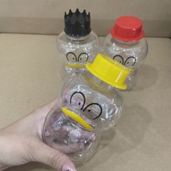 Chai Nhựa PET 350ml | Chai nhựa đựng trà sữa hình con Vịt đáng yêu 350ml