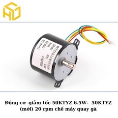 Động cơ giảm tốc 50KTYZ 6.5W-  50KTYZ  (mới) 20 rpm chế máy quay gà