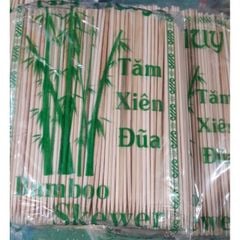 Xiên Tre Đầu Nhọn 20cm - Tăm Xiên Thịt , Xiên Đồ Nướng Túi 500gr