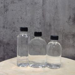 Combo 25 Chai Nhựa PET 250ml Tròn, Vuông, Dẹp Bầu - Đựng Nước Giải Khát, Sinh Tố, Nước Detox