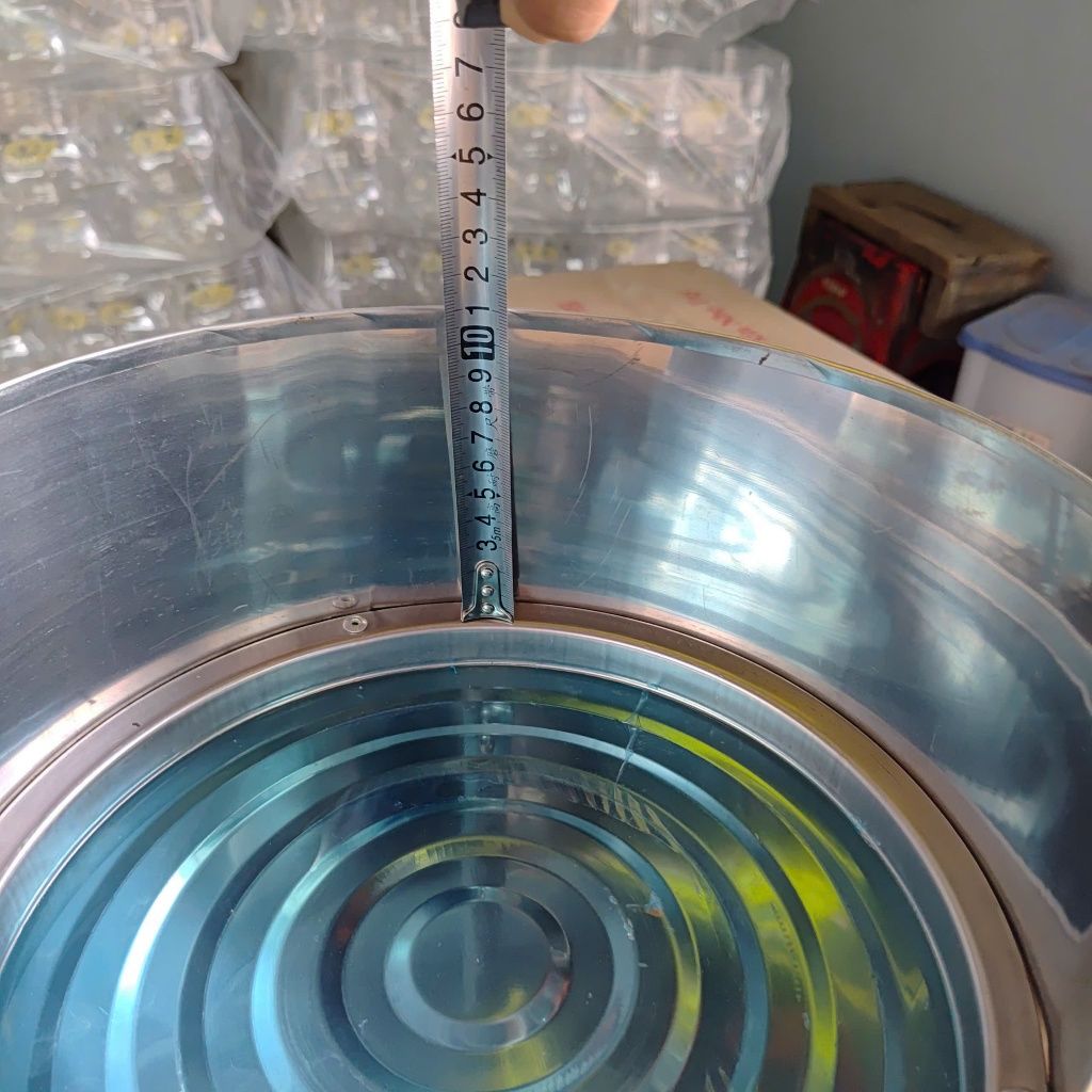 Mâm inox có chắn gió phù hợp cho bếp cồn inox tròn - Giúp bưng bê, di chuyển sạch sẽ, an toàn
