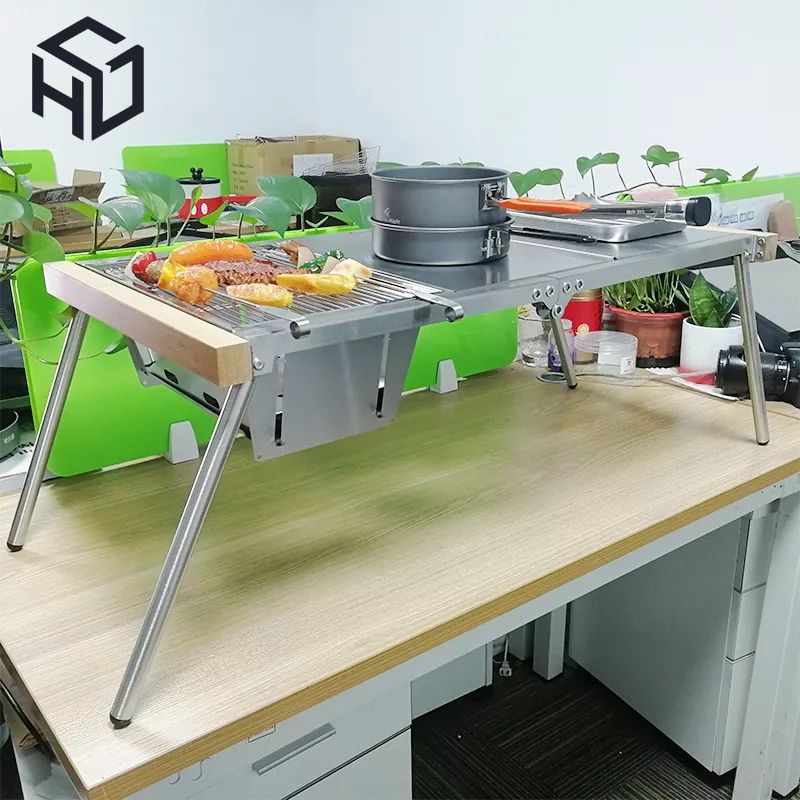 Bếp nướng than gấp gọn dành cho gia đình đi du lịch, giã ngoại - Bếp nướng BBQ cao cấp, bếp nướng than camping - BNGD