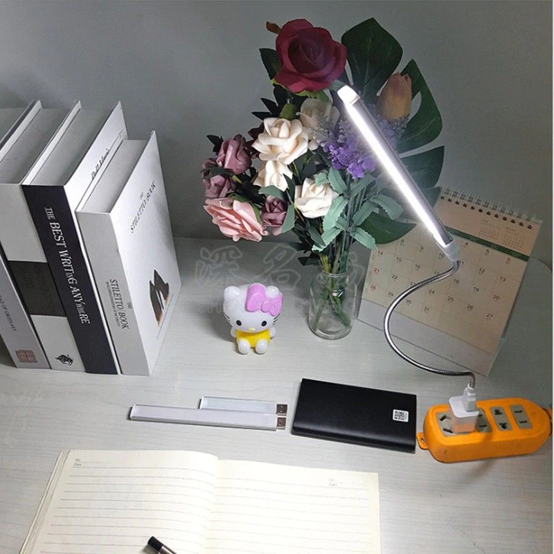 Đèn Led USB⚡ Hugiasmart ⚡ Thanh đèn led đầu cắm usb siêu sáng 20 bóng Led đế nhôm tản nhiệt