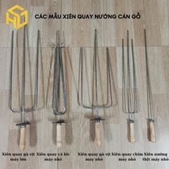 Xiên quay nướng cá lóc cá quả cho lò nướng nhỏ gia đình (dùng sên cam xe máy)