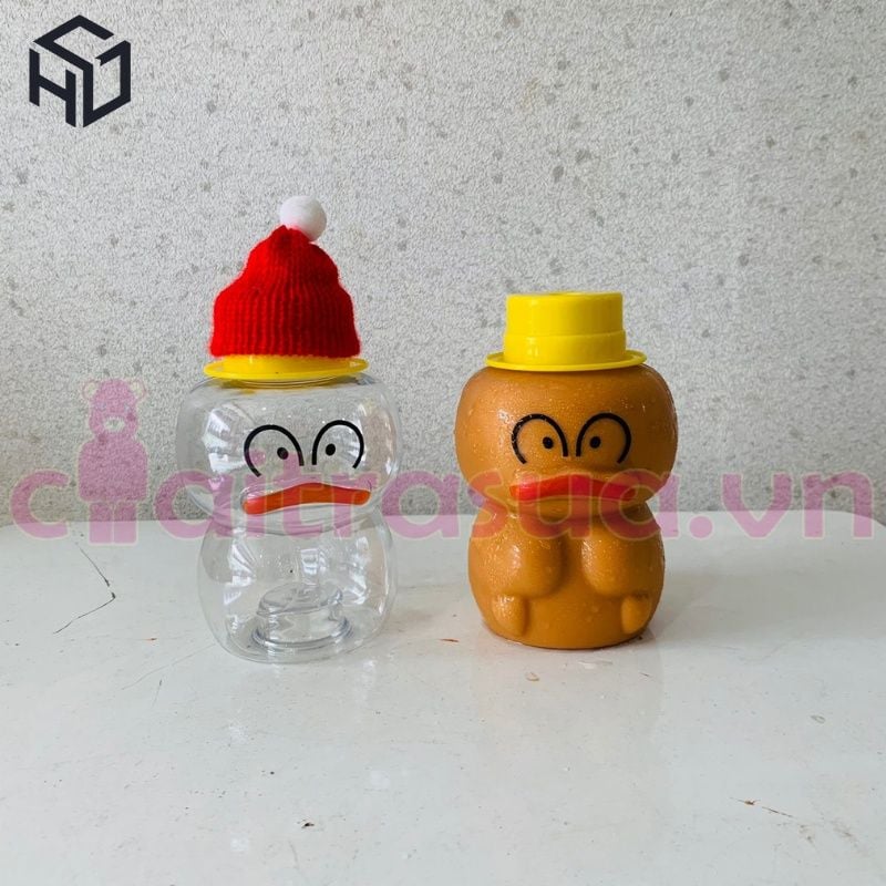 Chai Nhựa PET 500ml Vịt nón vàng | chai nhua pet 500ml vịt nón vàng