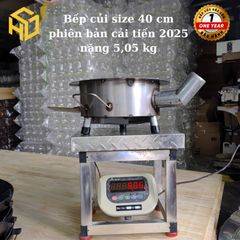 Bếp củi Sài Gòn tròn đ kính 40cm có ống khói, thân bếp dày chịu nhiệt tốt, tiết kiệm củi gấp 3 lần