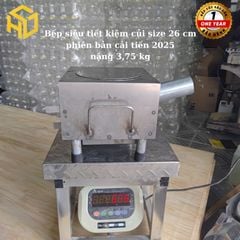 Bếp củi thông minh Sài Gòn chống khói – vuông 26cm, đường chéo bếp 37cm cho gia đình, quán ăn nhỏ