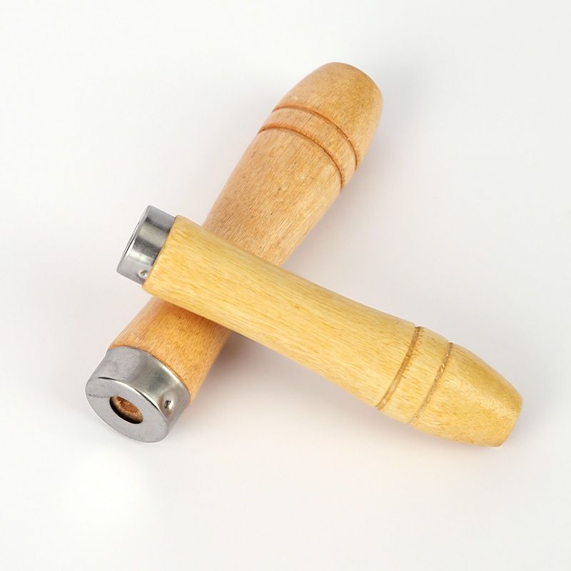 Combo 10 Chuôi Gỗ Cán Gỗ Gắn Dũa hoặc Xiên Nướng 4mm và 6mm