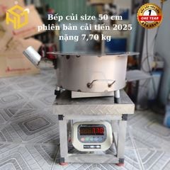 Bếp củi Sài Gòn 50cm có ống khói siêu thoát khói, bếp chắc chắn, thân sắt carbon dày