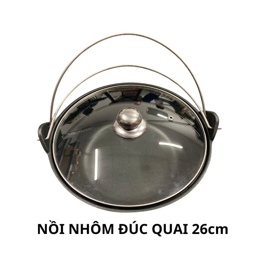 Nồi Nhôm Đúc Chống Dính Nắp Kính Cao Cấp - An Toàn, Tiện Lợi - Cam Kết SẢN PHẨM CHẤT LƯỢNG
