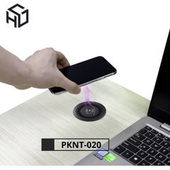 (PKNT-020) Sạc Không Dây Kèm 2 Cồng Sạc USB có nút nhấn nhả