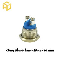 Công Tắc Nhấn Nhả inox 16mm, Nút Nhấn Nhả Tạm Thời