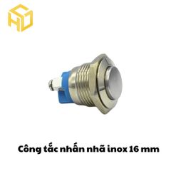 Công Tắc Nhấn Nhả inox 16mm, Nút Nhấn Nhả Tạm Thời