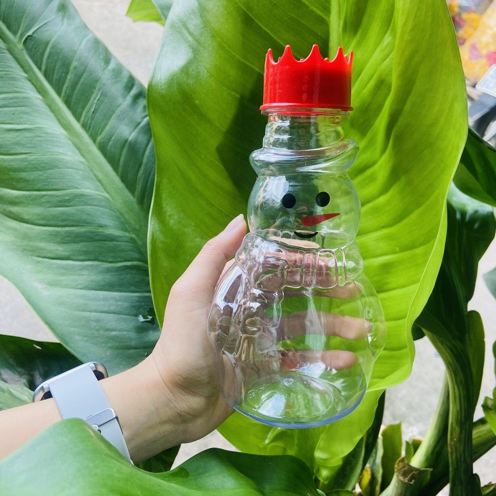 Chai Nhựa PET 400ml | Chai Nhựa PET 400ml Mẫu Người Tuyết Dành Cho Mùa Noel