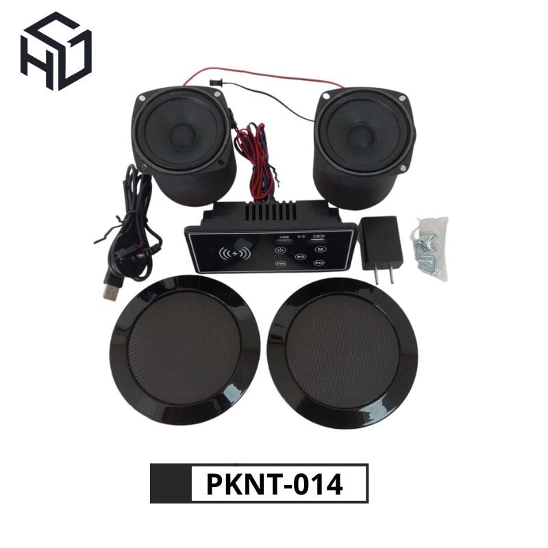Loa Bluetooth Tích Hợp Sạc Không Dây, Ổ Cắm USB  Có Bảng Điều Khiển âm trên mặt bàn (PKNT-014)