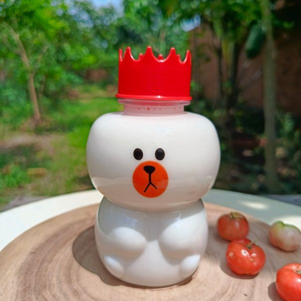 Chai Nhựa PET 350ml Gấu Nâu | Chai Nhựa 350ml Gấu | Chai Nhựa đựng trà sữa ,nước ép |Chai nhựa đựng kẹo bánh