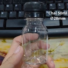Chai Nhựa PET 50ml Cổ 28mm – Chai Nhựa Đựng Nước Sốt, Nước Chấm Chắc Chắn