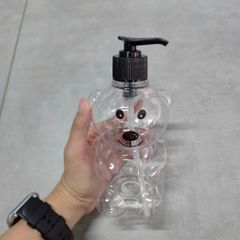 Chai Nhựa Đầu Vòi Hình Gấu 450ml – Dễ Thương,Tiện Lợi, Dùng Chiết Rót Hóa Mỹ Phẩm