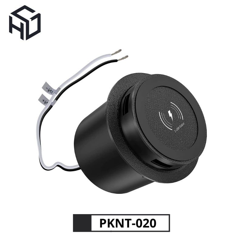 (PKNT-020) Sạc Không Dây Kèm 2 Cồng Sạc USB có nút nhấn nhả