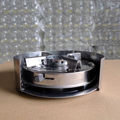 Mâm inox có chắn gió phù hợp cho bếp cồn inox tròn - Giúp bưng bê, di chuyển sạch sẽ, an toàn