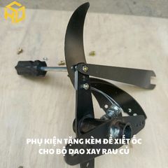 Bộ Dao Xay Rau Củ 2 Tầng, Lưỡi Sắc Bén, Công Suất Gấp Đôi ,Xay Thức Ăn Chăn Nuôi Heo Gà Vịt Hiệu Quả