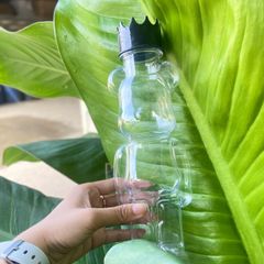 Chai nhựa đựng trà sữa hình gấu bearbrick 250ml, 400ml, 550ml đựng trà sữa , nước ép - Giá Xưởng