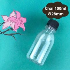 Chai PET 100ml Tròn – Chai Mini Đa Dụng, Chất Liệu PET Cao Cấp