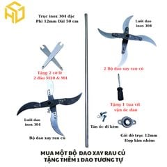 Combo Bộ dao xay rau củ tặng kèm 1 dao xay rau củ cho các bác nhà nông giá siêu hời 2025