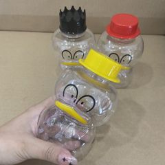 Chai Nhựa PET 350ml | Chai nhựa đựng trà sữa hình con Vịt đáng yêu 350ml