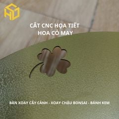 Bàn xoay livestream, bonsai quay 360 độ, chịu tải cao 200kg,bề mặt rộng 29cm sơn màu vàng sang trọng