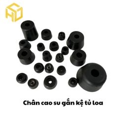 Bộ 4 Chân Cao Su Gắn Hộp Gỗ, Chân Loa, Chân Đế Cao Su Chống Trượt Cho Tủ, Kệ, Máy In 3D, CNC