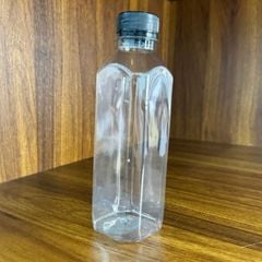 Chai Nhựa Vuông PET Kèm Nắp – Thể Tích 250ml, 330ml, 500ml ✨