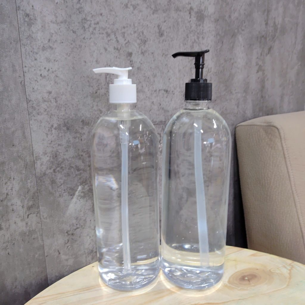 CHAI NHỰA TRÒN 1000ML VÒI NHẤN TRẮNG ∅28 – DUNG TÍCH LỚN, TIỆN LỢI CHO NHIỀU ỨNG DỤNG!