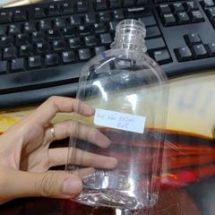 Chai Nhựa PET Mẫu Dẹp - GIá rẻ, chai cứng cáp đựng trà sữa, nước ép, cà phê muối