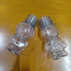 Chai nhựa 100ml đựng cốm , kẹo kèm nắp màu trắng - Chai hình con ong & người nhện đáng yêu, cứng cáp