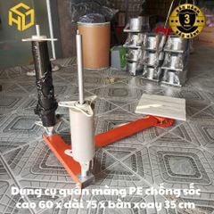 Dụng cụ quấn màng PE màng xốp bóng khí - Bàn quấn màng PE tải trọng 200 kg
