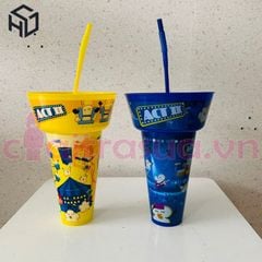 Cốc Nhựa 1000ml Đựng Thức Uống và Đồ Ăn - Chất Liệu Nhựa PP An Toàn