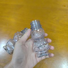 Chai nhựa 100ml đựng cốm , kẹo kèm nắp màu trắng - Chai hình con ong & người nhện đáng yêu, cứng cáp